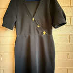 ASOS  Black Puff Sleeve Sheath Mini Dress size10 Photo 0