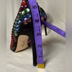 Jessica Simpson Preppi Black and Rainbow Rhinestone Stiletto Heels Photo 10
