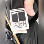 Tadashi Shoji Tadashi Vintage Black Velvet Satin Sleeveless A-Line Retro Cocktail Dress Size 6 Photo 5