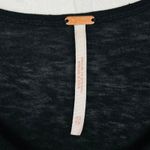 Free People  Black Cold Shoulder V Neck Tunic Top Shirt XS Photo 4