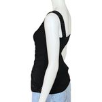 American Vintage Vintage Y2K Black Beaded Sequin Going Out Top Ruched XS/S Fairycore Whimsigoth Photo 2