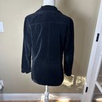 Old Navy Black Velvet Velour Shacket Blazer Jacket Size Large Photo 7