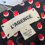 L'Agence L’AGENCE Ankle Pants Womens Size 4 Black With Red Polka Dot Photo 1