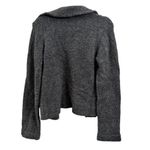 BCBGMAXAZRIA Gray Button Down Wool Blend Sweater Photo 4