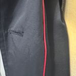 DKNY  Black fitted trench coat with interior red Trim. Pockets. Size Medium. Photo 7