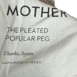 MOTHER Pleated Popular Peg Jeans Thanks Again Straight Leg Cropped High Waist 25 Blue Photo 13