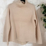 Main Strip  Women's Knit Turtleneck Pullover‎ Sweater Cream Size Small fisherman Photo 0