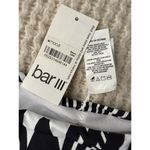 Bar III Prism Women's Bikini Bottom Black white Ruched Back Low Rise XL Photo 4