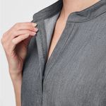 FIGS Scrub Top Technical Collection Rafaela Oversized Medium Gray Photo 3