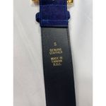 EXPRESS Blue Velvet Genuine Leather Belt Backing Size S SKU 7250 Photo 2