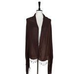 Women’s Bundle 3 Oblong Scarfs Solid Neutral Color Fringe Tan Orange Brown Tan Photo 10