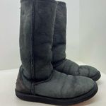  classic tall boots winter slip on ugg boots leather sheepskin lined sz 7 Photo 1