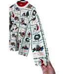 Vintage Nutcracker Christmas All Over Print Long Sleeve Top Holiday White Size L Photo 3
