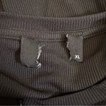 Cider  Black 1/4 Zip Ribbed Long Sleeve Bodysuit Photo 11