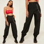 I am gia NWOT I.AM.GIA Cobain Chain Black Jogger Pants Size Large NO CHAIN Photo 2