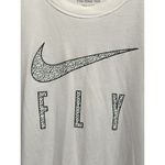 Nike Dri-Fit Loose Fit Short Sleeve Logo Graphic T-Shirt Size XL White/Black Photo 1