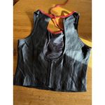 Vintage NASCAR Dale Earnhardt Women's Black 100% Leather Tank Top 2XL Black Size undefined Photo 1