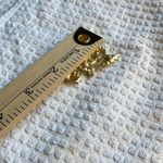 Vintage Cherub with dangle heart brooch USA stamped Gold Photo 6