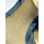 Paul Green Women's Size 7.5 Blue Cayanne Peep Toe Block Heels Bootie EUC Photo 11
