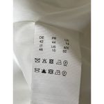 Hugo Boss Womens White Tweed Cream Striped Blazer Photo 5