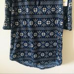 NWT Carole Hochman Lounger blue multi cowl neck size M Size M Photo 8