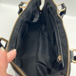 BCBG Black faux Leather Satchel with Gold Hardware Photo 5