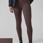 Athleta Burgundy Delancey Herringbone Tight Leggings Sz M Photo 0