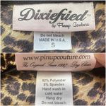 Pinup Couture Dixiefried Dress Halter Satin Cheetah Leopard Print Vintage Sz S Multiple Photo 6
