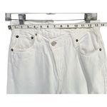 AGOLDE Criss Cross Straight Jeans Womens 24 White Organic Cotton High Rise Chic Photo 6