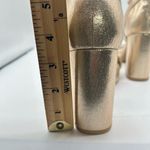 CL by Laundry  Sandals Womens 8.5 Gold Go On 2 Chunky Block Heels Sandal NEW Photo 8