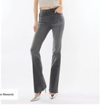 KanCan Margaret High Rise Bootcut Jean Grey Black Wash Button Fly KC7883LG‎ 5/26 Gray Photo 5