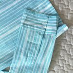 Cinderella NWT  Women's Blue Striped Ruffled Long-Sleeved Shirt Size L cotton Photo 4