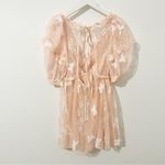 For Love & Lemons NWT NEW Shari Lace Mini Pale Pink Dress Size Small S Photo 6