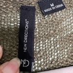 New Directions crochet cardigan Olive green Size Medium Photo 5