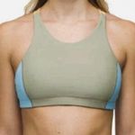 prAna  Baja Bound Bikini Top Sweet Agave‎ Color Block Green Blue Womens Size XS Photo 0