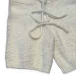NEW Hidden Brand White Eyelash Lounge Cozy High Rise Mini Shorts Women's Size S Photo 3