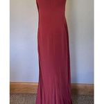 KLEINFELD Formal Dress Sz 6 Gown Bridesmaid Prom Holiday Burgundy Red Party EUC Photo 3