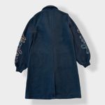 Desigual  Long embroidered Love Maker Coat Size L‎ Photo 7