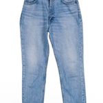 Moussy Vintage Glen Boy Straight High Waisted Barrel Jeans Size 26 Minimalist Blue Photo 2
