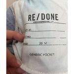 RE/DONE  x Hikari Mori High-Rise Wide Leg Jeans with Braces in Blue Sz. 26 Photo 10