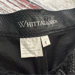 Vintage Whittall & Shon Black Snakeskin Pattern PVC Pants Size 4 Photo 5