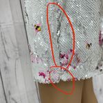 Likely  Women's US 8 White Floral Sequin Reese Dress Mini Bodycon Sleeveless Photo 8