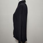 Bardot  black crepe cutout button down size 8 Photo 2