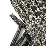 Free People  Black & Ivory Smocked Halter Mini‎ Dress XS Boho Festival Style Photo 6