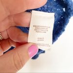 Free People  Blue Scoop Neck Rib Knit Sweater Size Medium Photo 4