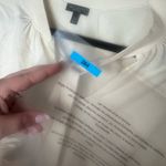 Talbots ‎ Woman Size XL Beige Knit short sleeve V Necktie elegant Shirt Photo 2