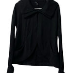 Clorinda‎ Cardigan Sweater Merino Wool Blend Black Small Made in Italy Designer Photo 0