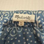 Madewell  Pull-On Ruffled Mini Skirt in Indigo Floral. Photo 4