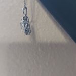 Zales  Silver and White Gemstone Necklace Photo 2