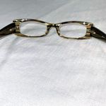A.J. Morgan Olive Tiger Eye Embellished Reader Glasses 1.25 In Case Photo 4
